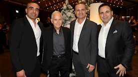 עלא טנוס, מנכ"ל BST קנדה ומבעלי קבוצת BST, אליאס טנוס, מנכ"ל קבוצת BST ומבעלי קבוצת BST, רפי ביסקר, יו"ר קבוצת  BST ו-וסים טנוס, סמנכ"ל נכסים ומבעלי קבוצת BST, צילום: רפי דלויה